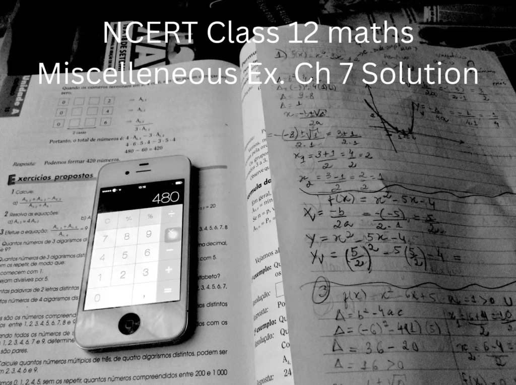 NCERT Class 12 Maths Miscellaneous Ex. Ch 7 Solution