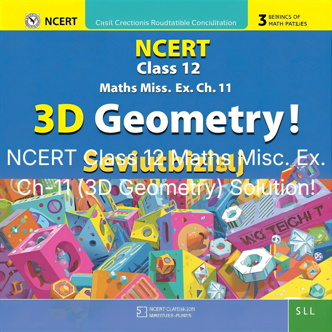 NCERT Class 12 Maths Misc. Ex. Ch-11 (3D Geometry) Solution